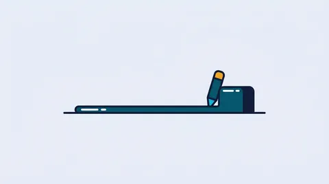 Track with a solid end-stop and a marker against it