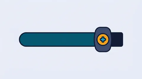 Slider handle stopped against a solid end block